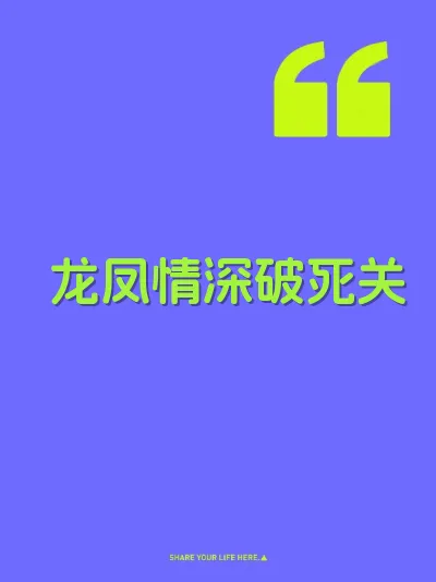 龙凤情深破死关