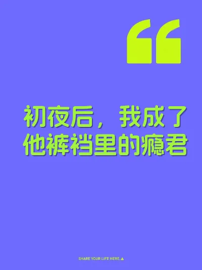 初夜后，我成了他裤裆里的瘾君