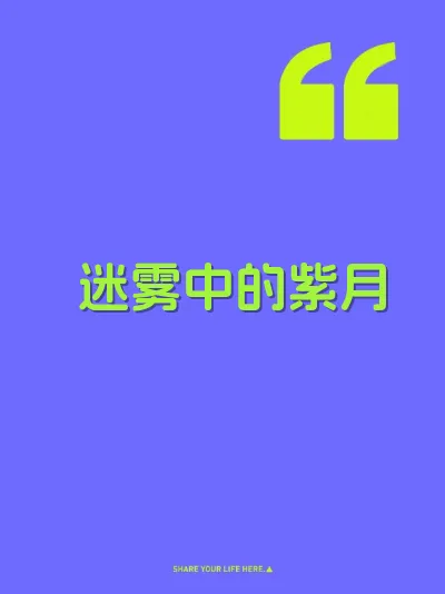 迷雾中的紫月